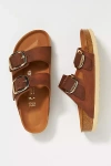 Birkenstock Arizona Big Buckle Nubuck Sandals In Brown