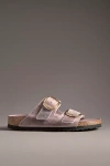 Birkenstock Arizona Big Buckle Nubuck Sandals In Purple
