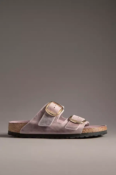 Birkenstock Arizona Big Buckle Nubuck Sandals In Purple