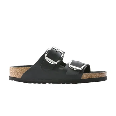 Pre-owned Birkenstock Arizona Big Buckle Oiled Leather Narrow 'black' | Men's Size 39
