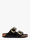 Birkenstock Arizona Big Buckle Patent Leather Sandals In Black