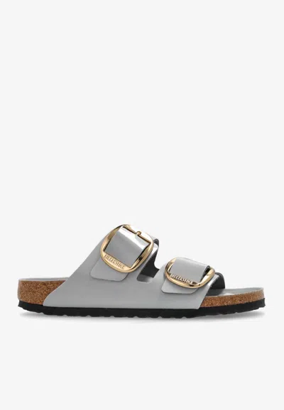 BIRKENSTOCK ARIZONA BIG BUCKLE PATENT LEATHER SLIDES