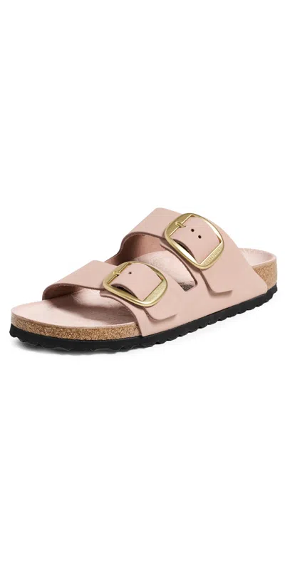 Birkenstock Arizona Big Buckle Printed Footbed Sandals Soft Pink