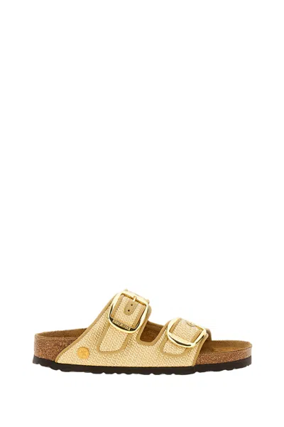 Birkenstock Arizona Big Buckle Natural – Woven Textile Sandal In Neutral