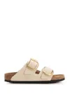 Birkenstock Arizona Big Buckle Ecru Sandal In Ecru