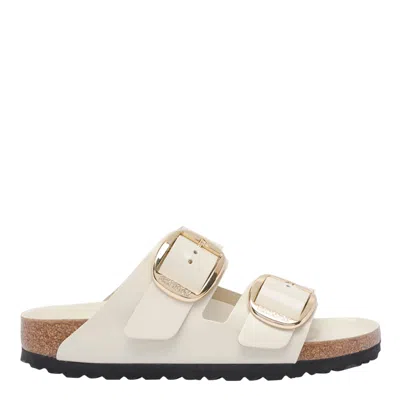 Birkenstock Arizona Big Buckle Sandals In Ecru