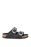 Birkenstock Arizona Big Buckle Birko Flor Womens Sandals In Black