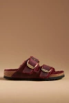 Birkenstock Arizona Big Buckle Genuine Shearling Lined Sandal In Red