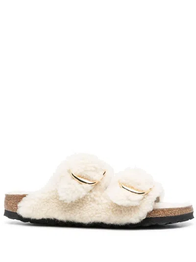 BIRKENSTOCK ARIZONA BIG BUCKLE SHEARLING TEDDY SLIPPER