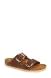 Birkenstock Arizona Big Buckle In Antique Cognac Oiled Leather