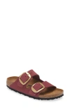 Birkenstock Arizona Big Buckle Slide Sandal In Berry Crush