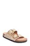 Birkenstock Open-toe Slip-on Buckled Leather Sandals In Neutral