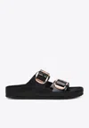 Birkenstock Arizona Big Buckle Slides In Black
