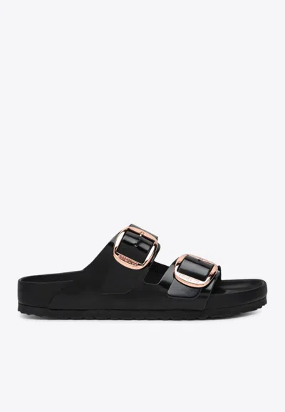 Birkenstock Arizona Big Buckle Slides In Black