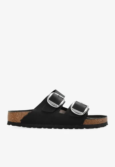 Birkenstock Arizona Big Buckle Slides In Black
