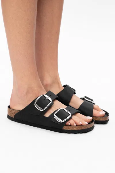 Birkenstock Leather Sandals In Black