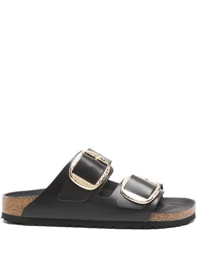 Birkenstock Arizona Big Buckle Slides In Brown