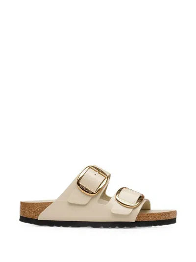 Birkenstock Arizona Big Buckle Slides In Neutral