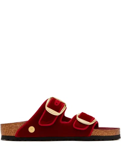 Birkenstock Arizona Big Buckle Strap Sandals In Red