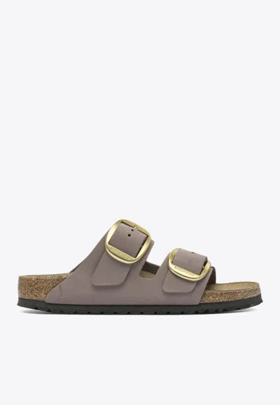 Birkenstock Arizona Big Buckle Suede Sandals In Purple