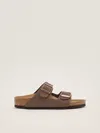 Birkenstock Arizona Birkibuk Sandal In Brown