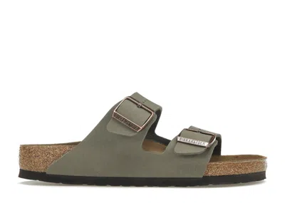 Pre-owned Birkenstock Arizona Birkibuc (women's) Sneakers In Stone In Gray