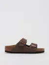 Birkenstock Arizona Birkibuk Sandal In Marrone