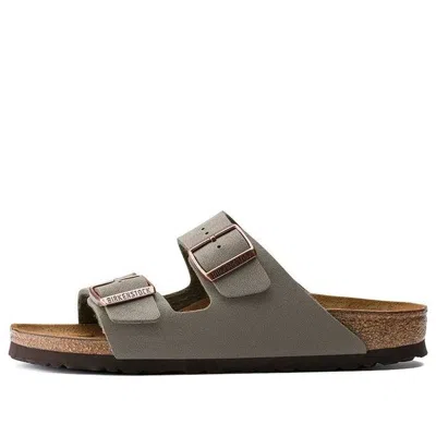 Birkenstock Arizona Birko-flor Birkibuc Narrow Fit 'stone'
