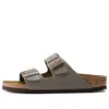 Birkenstock Arizona Birko-flor Birkibuc Sandals 'stone'