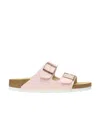 Birkenstock Women's Arizona Metallic Sandal In Copper In Pink