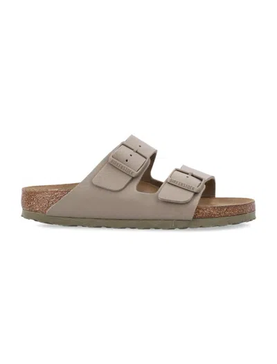 Birkenstock Arizona Birko Flor In Fade Khaki