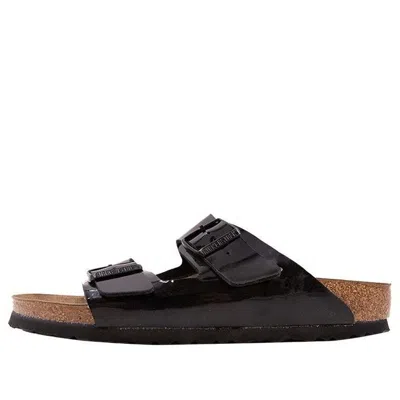 Birkenstock Arizona Birko-flor Narrow Fit Sandals 'black Patent'
