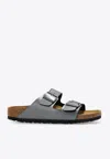 Birkenstock Women's Narrow Arizona Leather Sandal In Silver