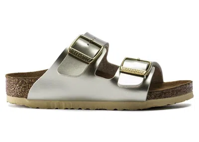 Pre-owned Birkenstock Arizona Birkoflor (kids) Sneakers In Electric Metallic Gold