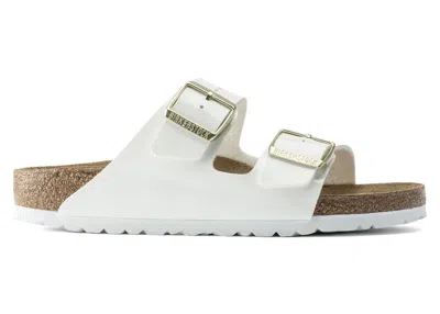 Pre-owned Birkenstock Arizona Birkoflor Patent Patent (women's) Sneakers In White