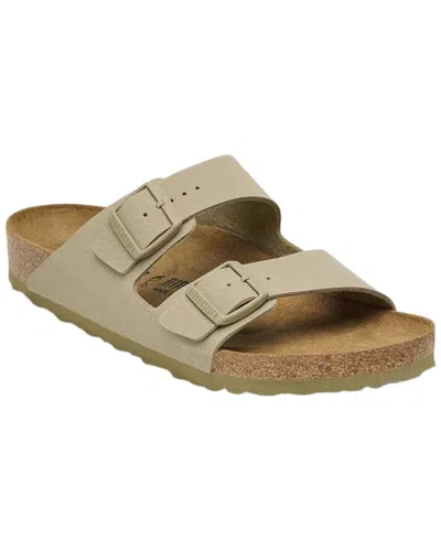 Birkenstock Arizona Birko-flor Faded Khaki Two Bar Mules In Animal Print