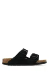 Birkenstock Soft Footbed Arizona Slides In Blk