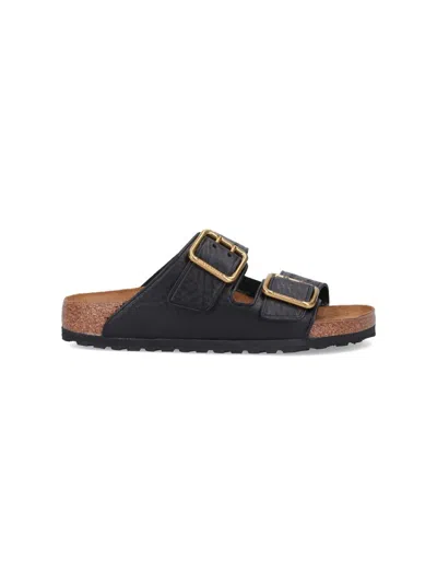 Birkenstock Arizona Bold Gap Sandals In Black