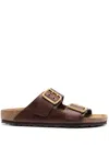 Birkenstock Arizona Bold Slide Sandal In Brown