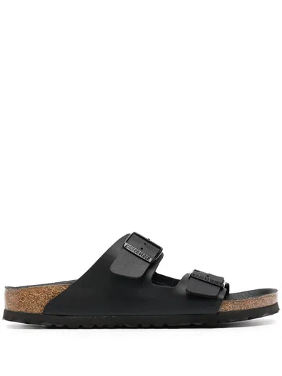 Birkenstock Arizona Birko Flor Sandals In Black