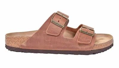 Birkenstock Arizona Bs Cognac Leather Regular Width In Brown