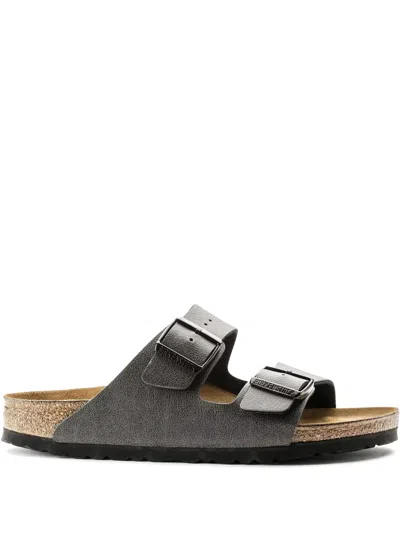 Birkenstock Arizona Soft Footbed Suede Leather Narrow Fit Sandals 'velvet Gray'