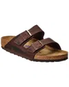Birkenstock Arizona Bs Leather Sandal In Brown