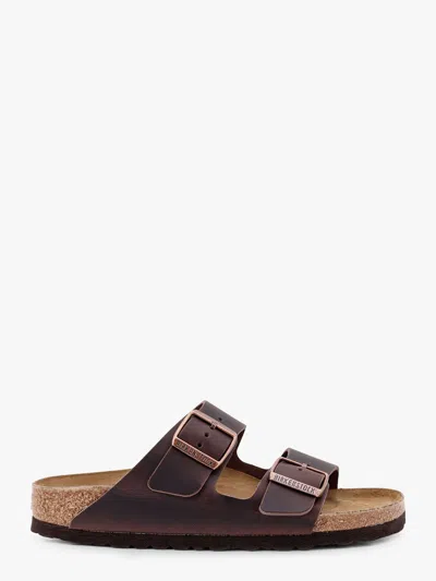 Birkenstock Arizona Bs Leather Sandals In Blue