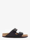 Birkenstock Arizona Bs Leather Sandals In Black