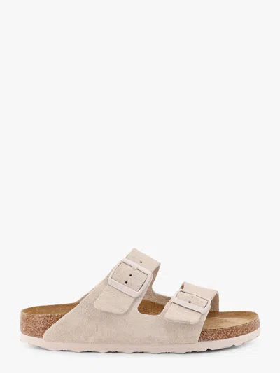 Birkenstock Arizona Bs Leather Sandals In Beige