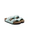 Birkenstock Arizona Bs Leather Sandals In 绿色