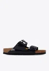 Birkenstock Arizona Bs Leather Slides In Black