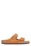 BIRKENSTOCK ARIZONA BS LEATHER SLIDES WITH BUCKLE