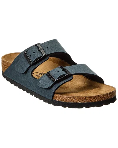 Birkenstock Arizona Bs Narrow Fit Birkibuc Sandal In Blue